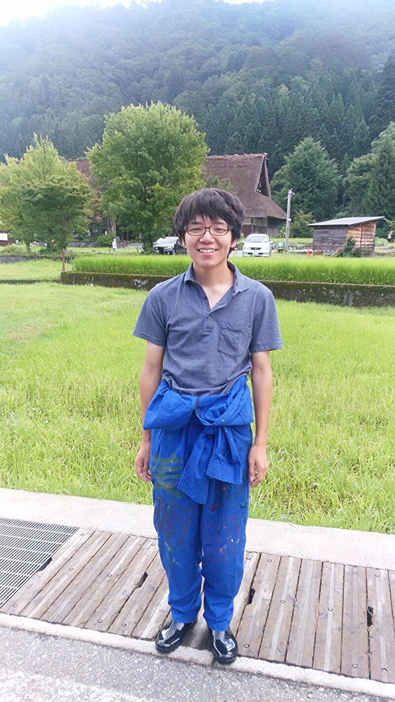 白川郷 田島家養蚕展示館　2015年8月13日　平成６年生まれ、北海道教育大学函館校からきました。